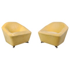 Paire de fauteuils club vintage de Ligne roset, années 1990