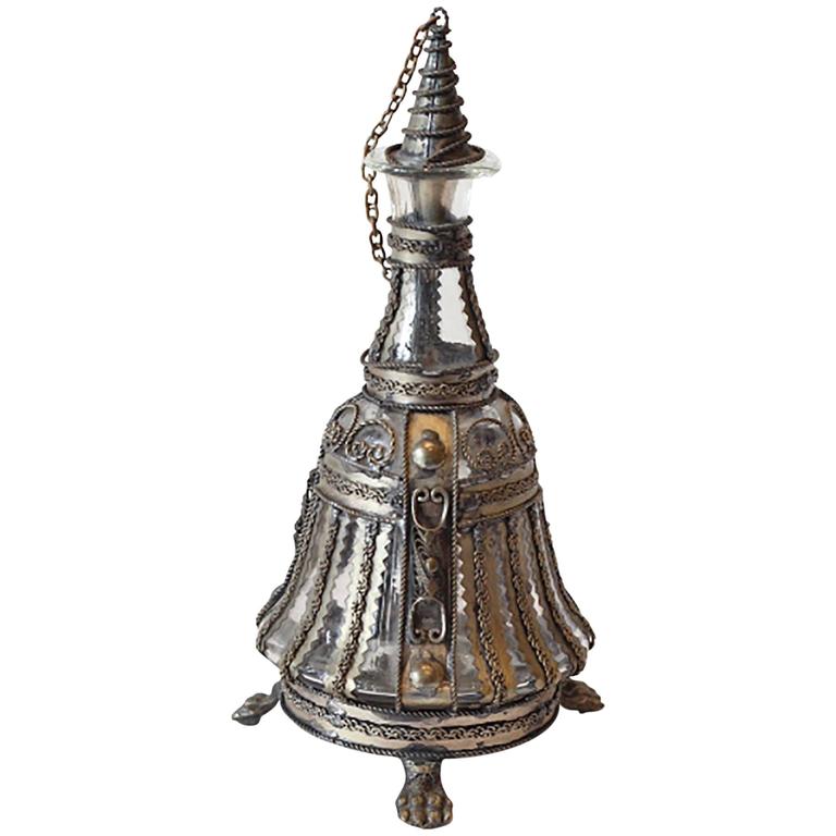 Filigris Metal Indian Decanter For Sale at 1stdibs