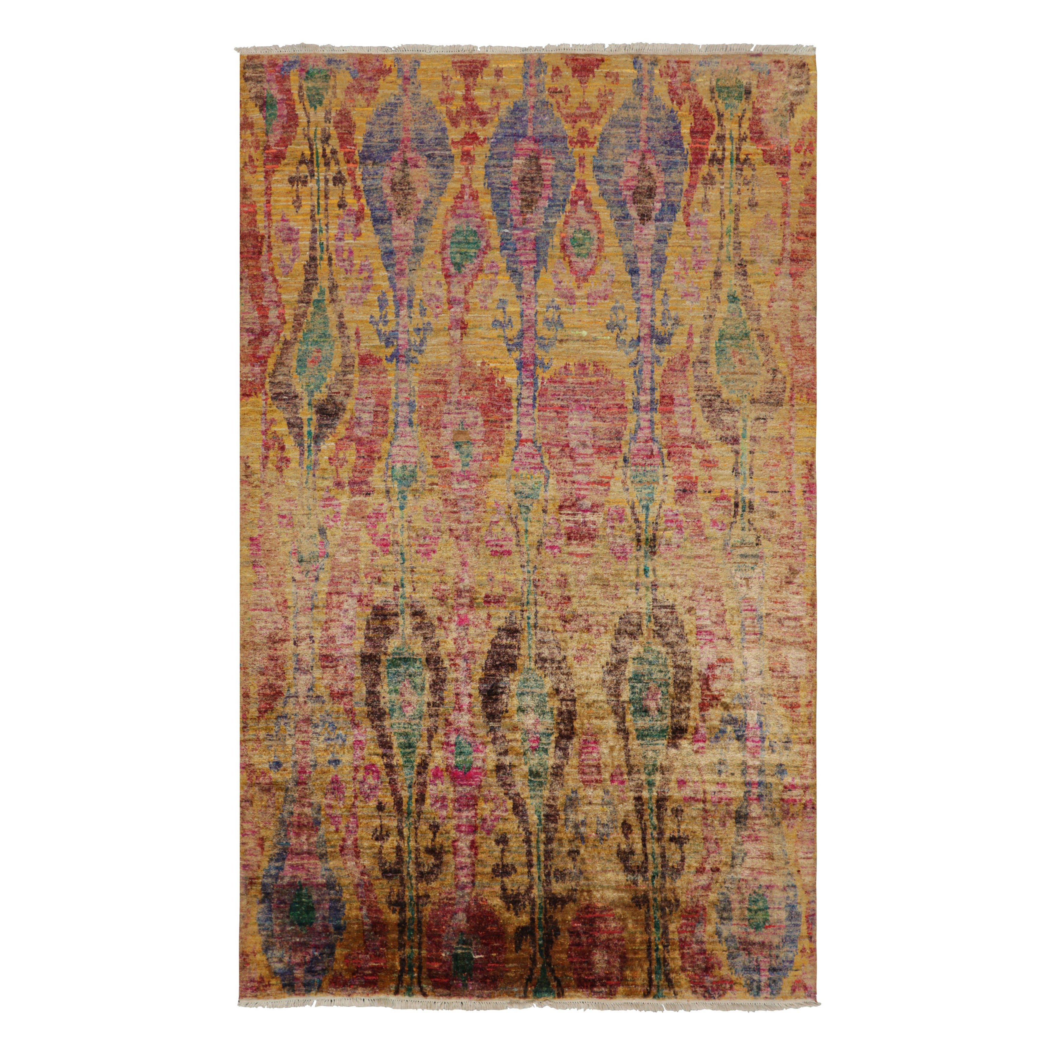 Rug & Kilim’s Modern Classics Rug with Polychromatic Ikats Patterns