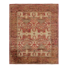 Rug & Kilim's Polonaise Style Rug in Red with Beige-Brown Floral Patterns