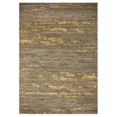 Modern Contemporary Rug Art Grey Wool hand-knotted Djoharian Collection