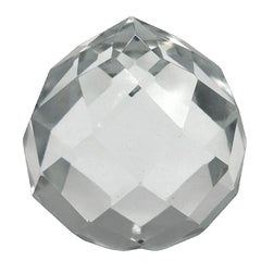 Vintage 3.5" Cut Crystal Ball Suncatcher Prism
