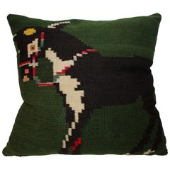 Mexican Indian Weaving Donkey Pillow