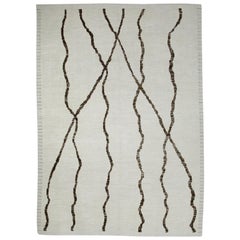 Tapis turc Tulu fait main Beige et Brown Design/One 8'2" x 10'7"