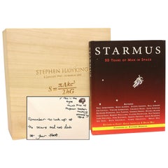 Stephen HAWKING. Starmus. 50 Years of Man in Space - HAWKING THUMB PRINT SIGNED!