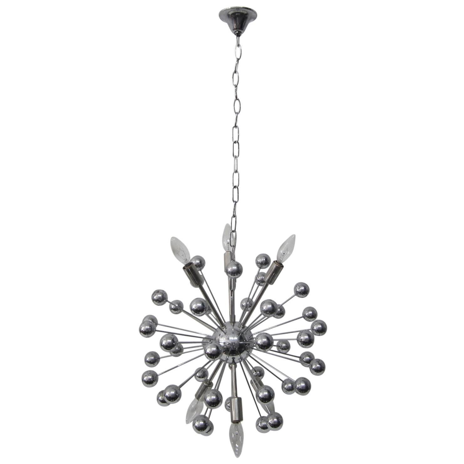 Italian Sputnik Spherical Pendant Chandelier For Sale