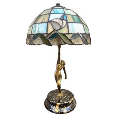 Lampada Tiffany  con coppa Multicolor