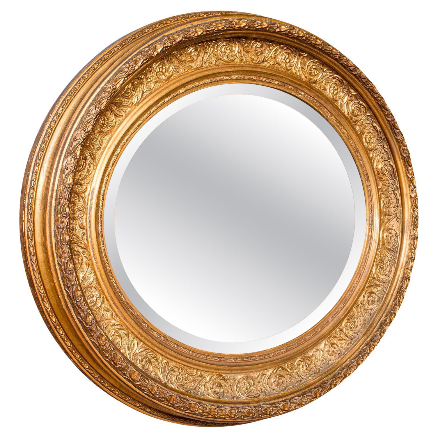 Antique Oval Mirror, English, Giltwood, Overmantle, Hall, Italianate, Georgian