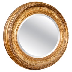 Espejo Ovalado Antiguo, Inglés, Giltwood, Overmantle, Hall, Italianate, Georgiano