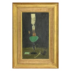 « La Lampe à Petrole » de Philippe Bonnet, français (1927-2007), huile sur toile