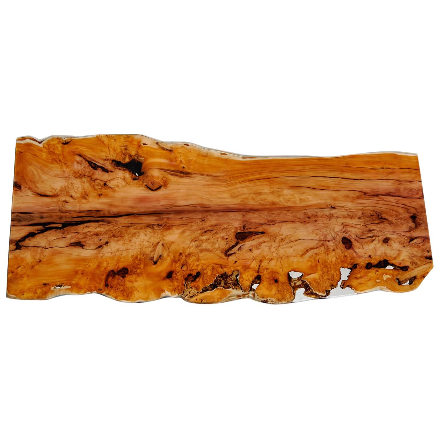 Table Made Out of One Single Piece of Wood from a 1500 Year Old Taxus Tree, 2016