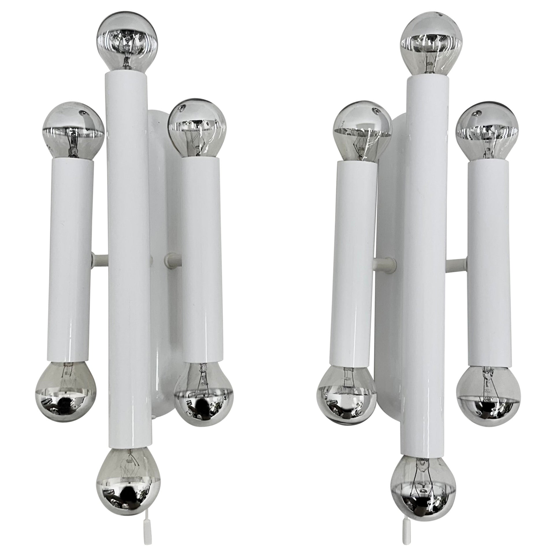 Set of 2 Hufnagel leuchten wall lamps sconce , 1970s