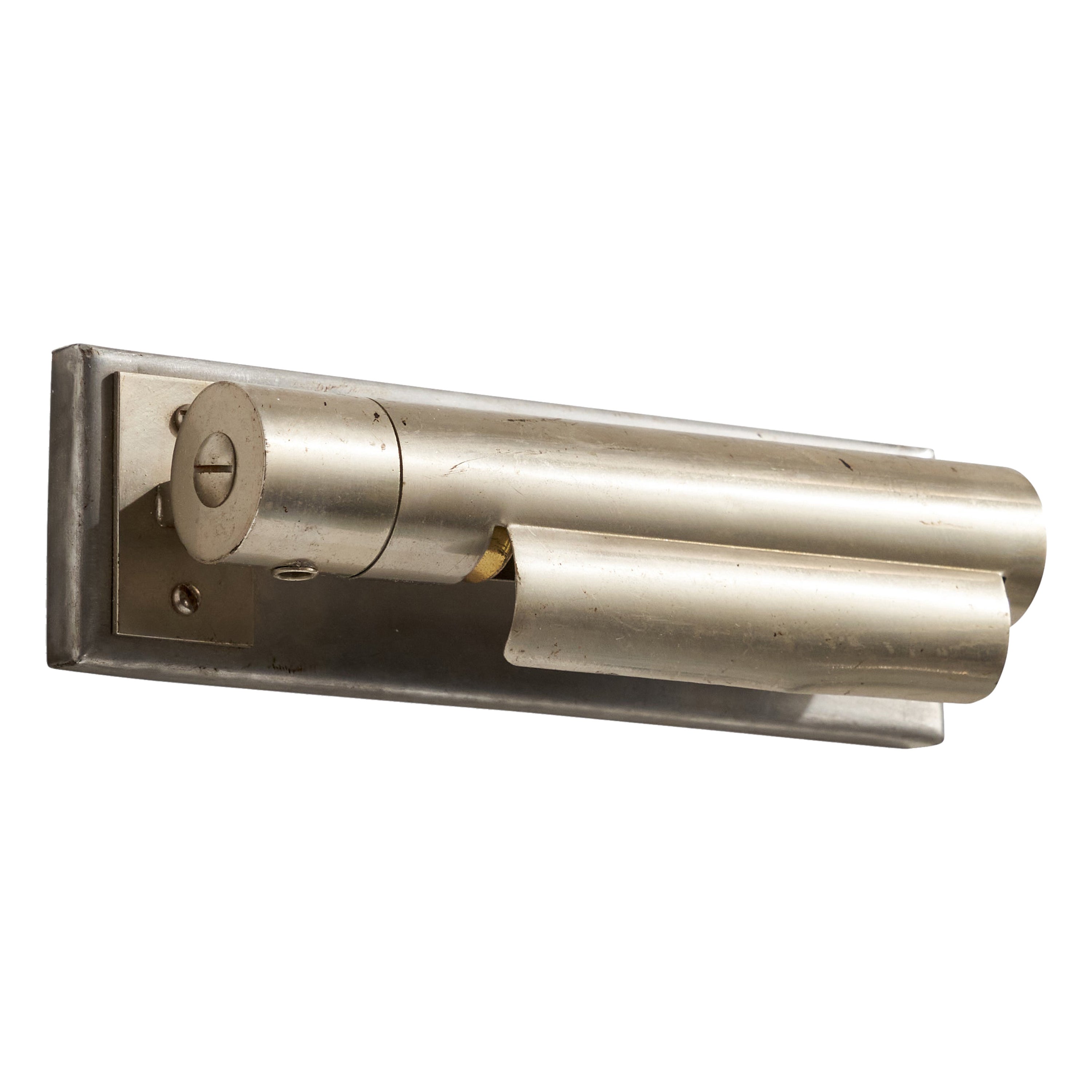 Schwedische Designerin, Wandleuchte, Nickel, Schweden, 1930er Jahre