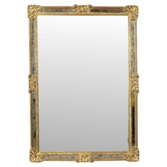 Classic Golden Deknudt Mirror Baroque Style Fumé Glass 95cm