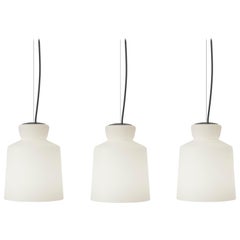 Large Santi-Borachia 'SB Cinquantotto' Opaline Glass Pendant Light for Astep