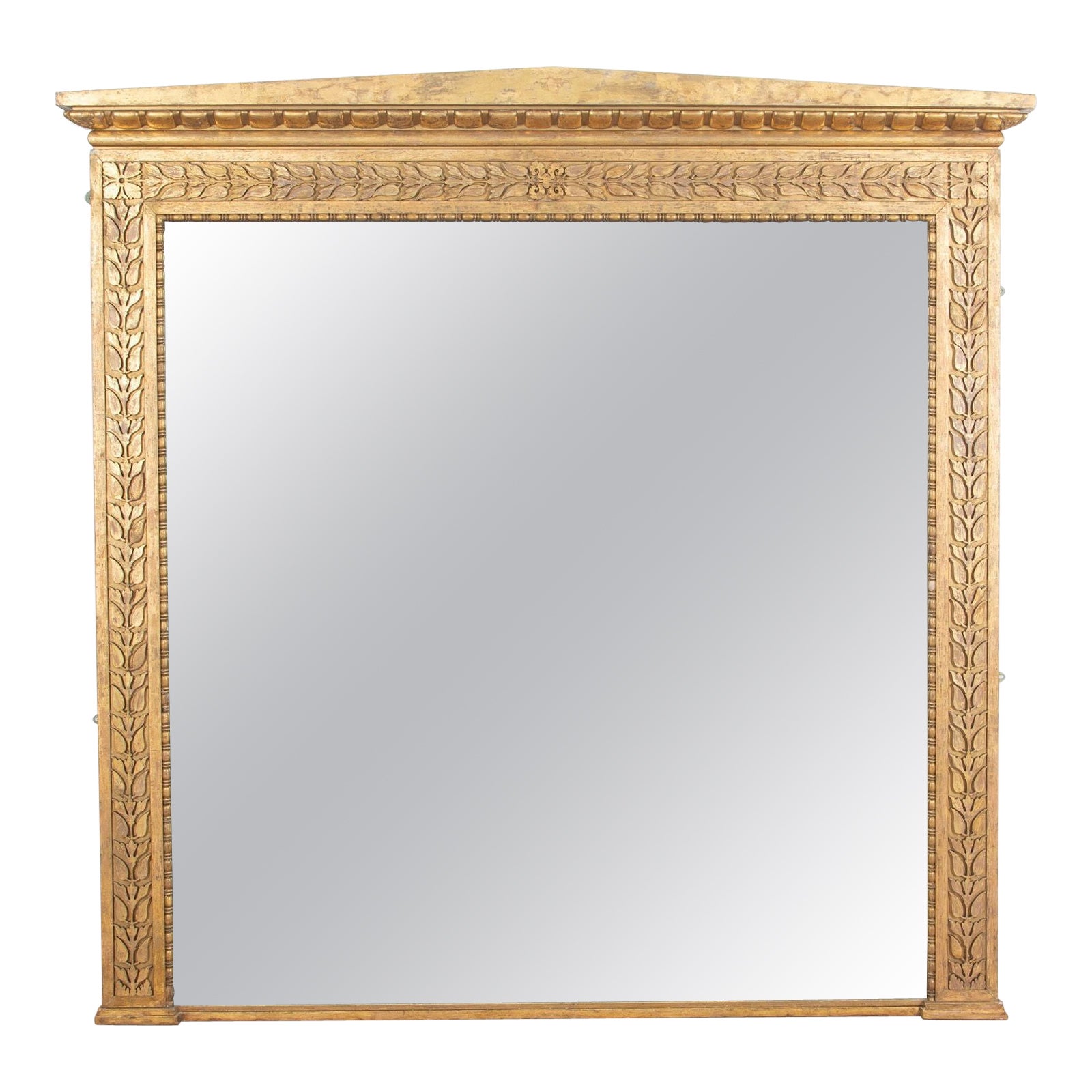 English Regency Giltwood Overmantle Mirror