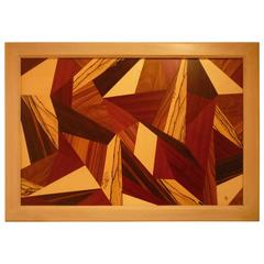 Cubist Composition of Exotic Wood Inlays 3
