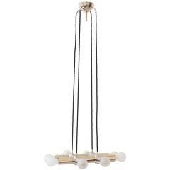 Very Attractive Chrome Chandelier by Kalmar, circa 1960s 2