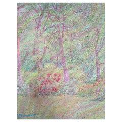 Typical Pointillist Painting by Sergei Ponomarew