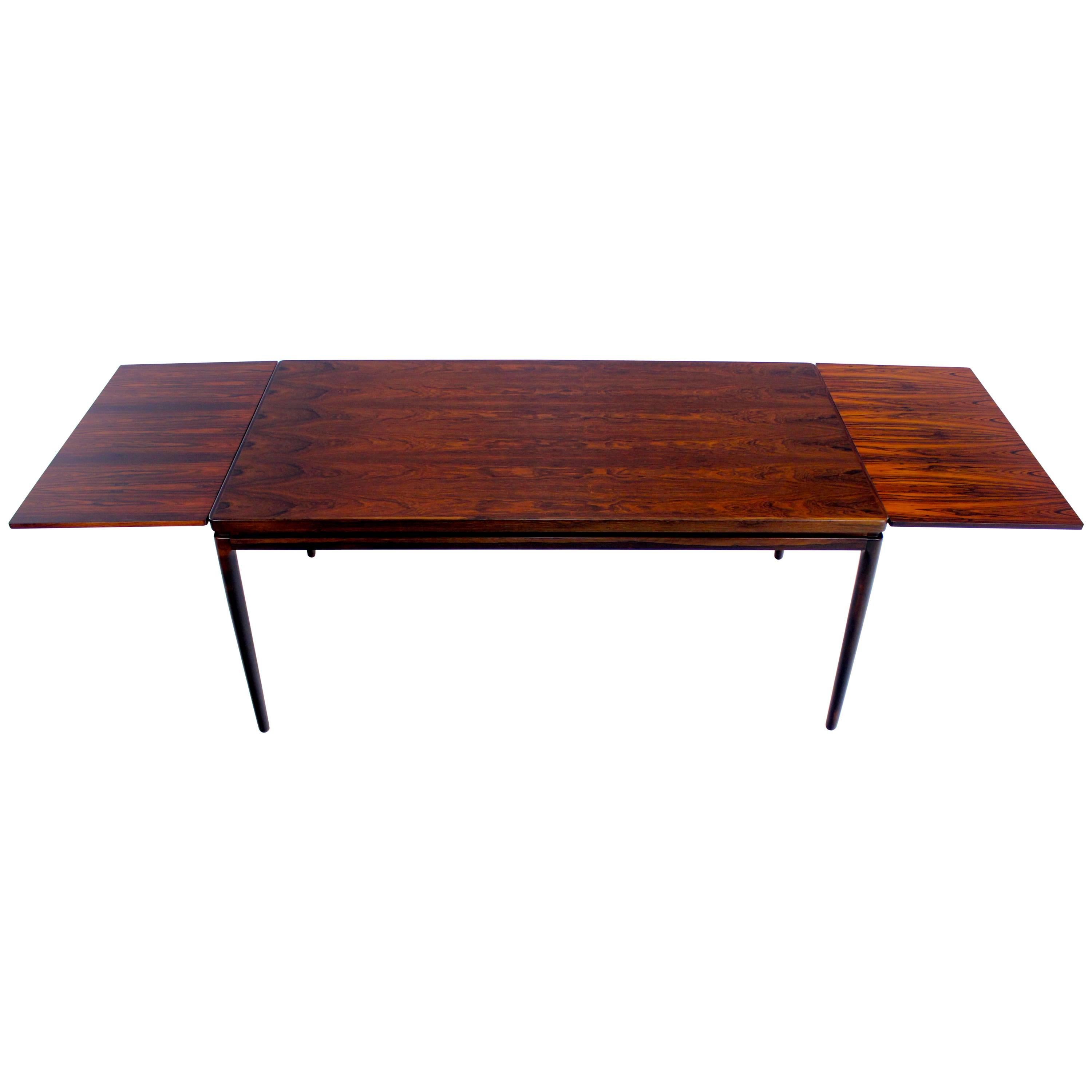 Danish Modern Rosewood Dining Table Designed by Johannes Andersen For Sale