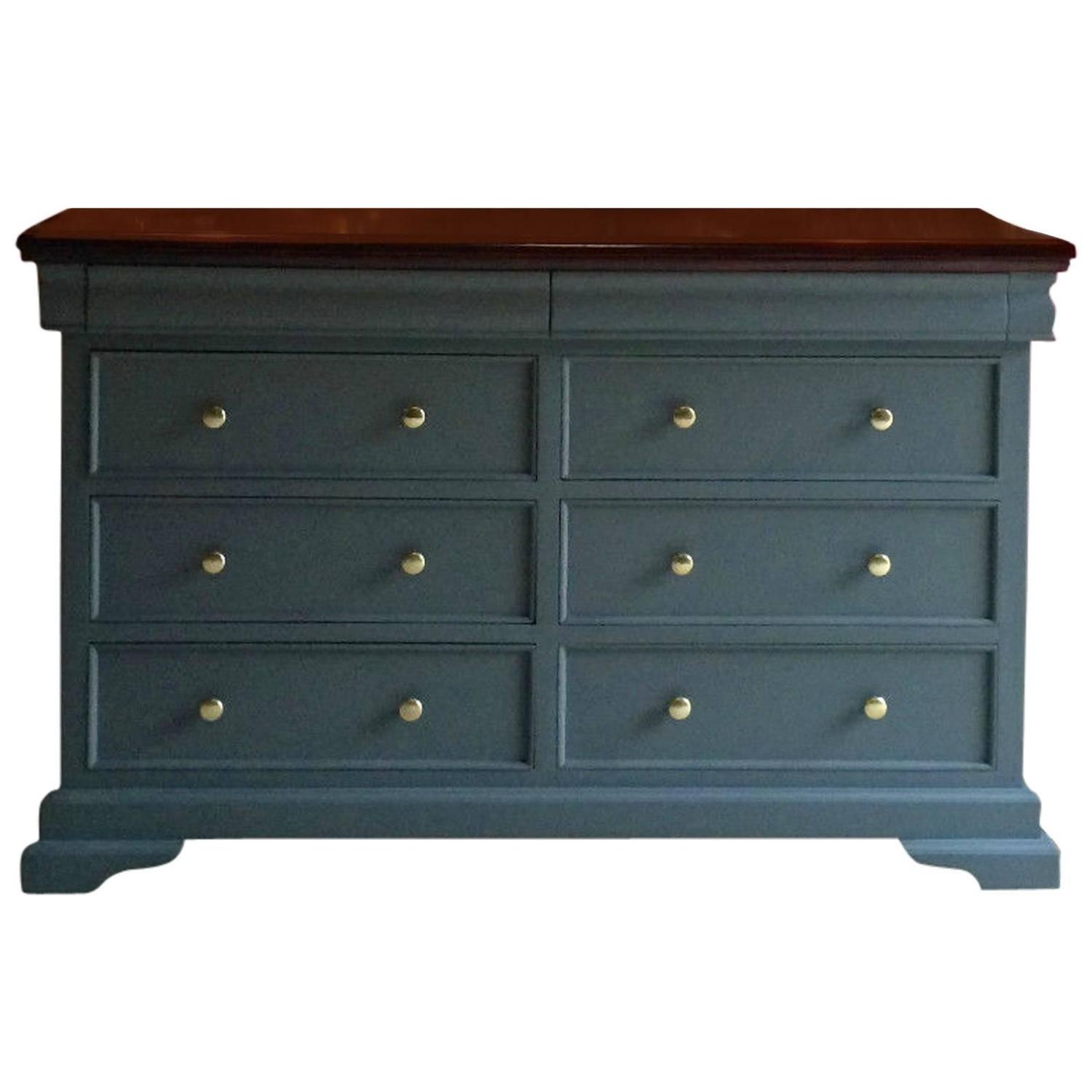 Colonial Style Sideboard Chest of Drawers Credenza Mahogany Shabby