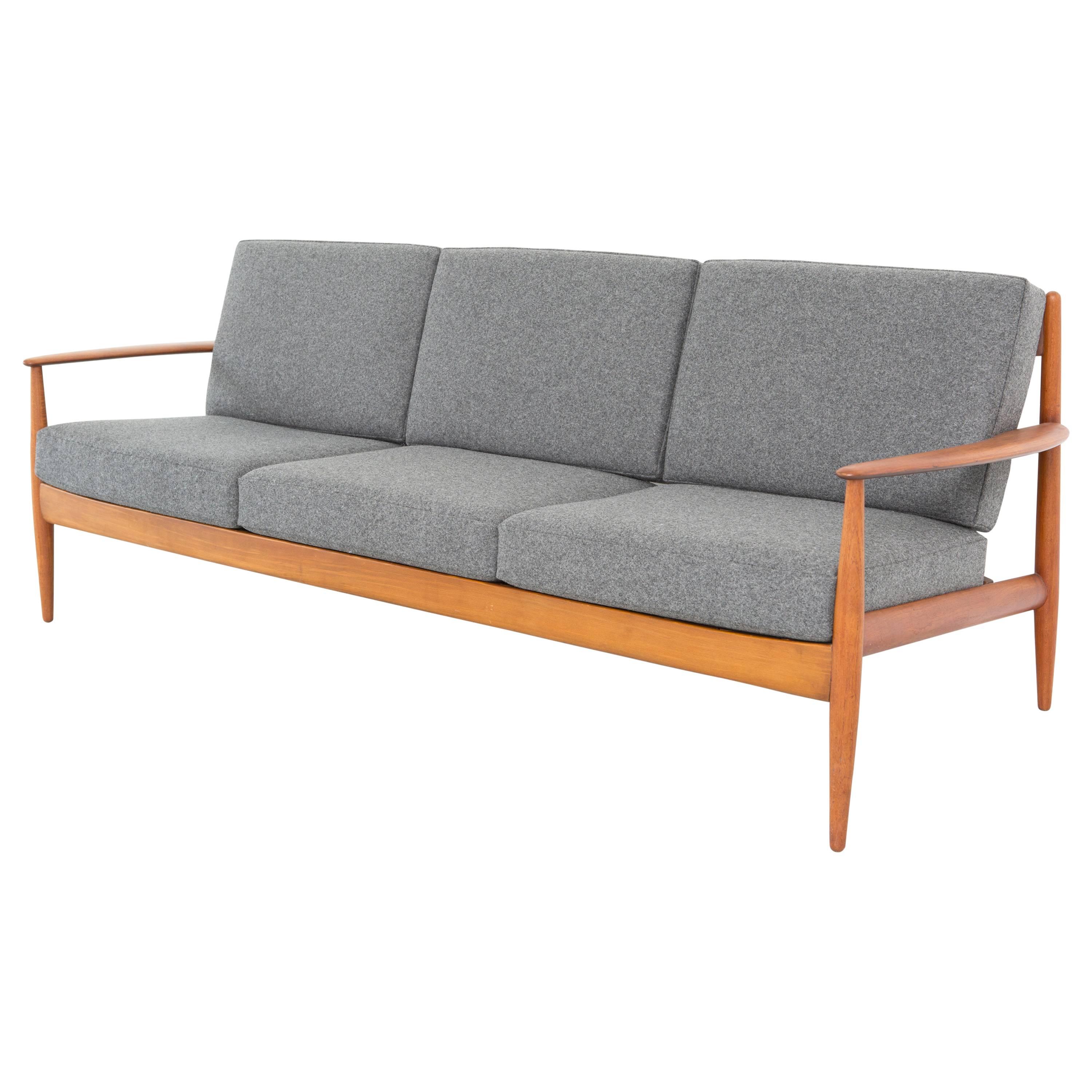 Modern Grete Jalk Danish Sofa by France and Daverkosen Freshly Reupholstered For Sale