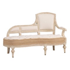 Swedish Gustavian Period Méridienne / Chaise in Original Paint, 18th c.