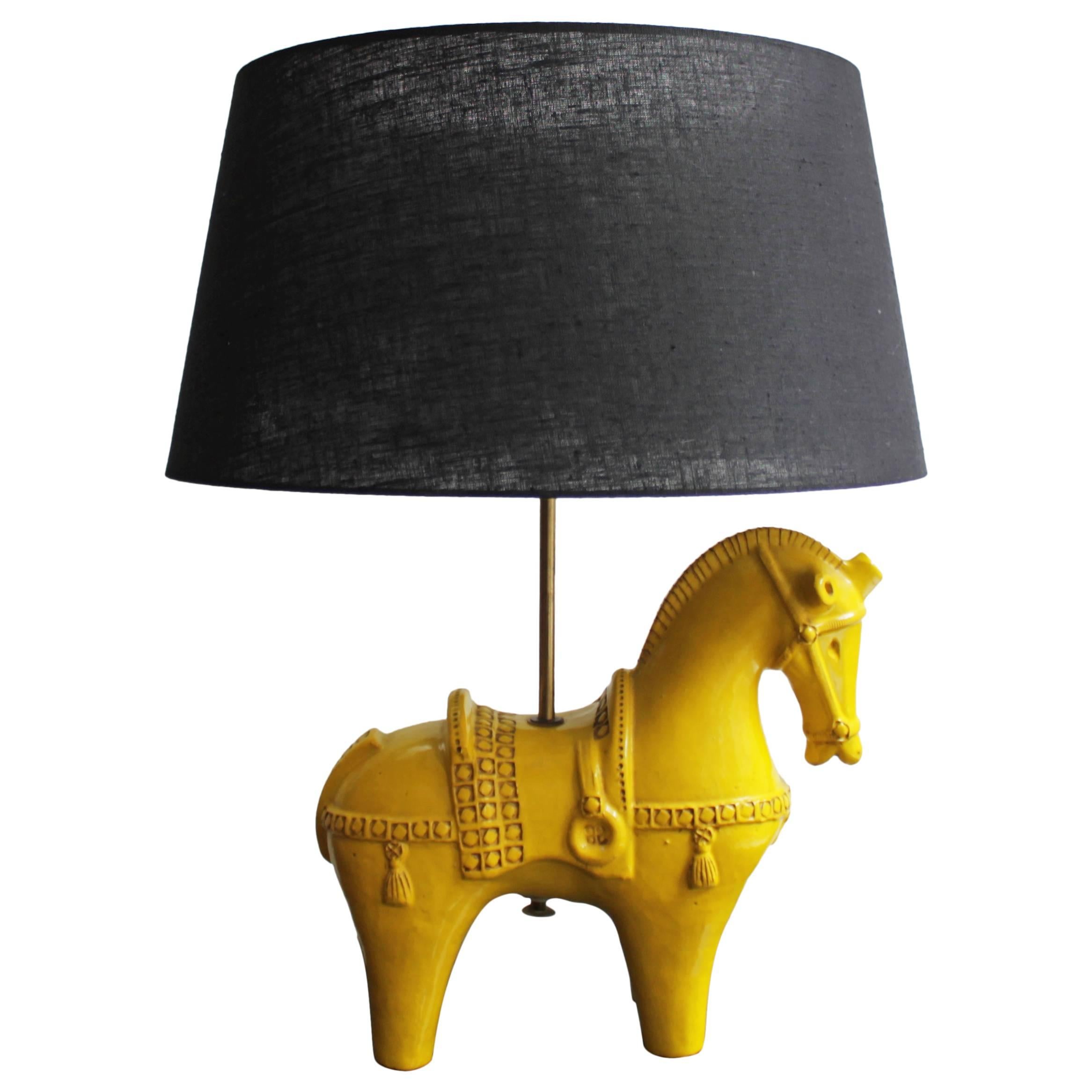 Lampe à cheval par Aldo Londi pour Bitossi:: Italie