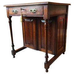 Antique Davenport Desk Oak 19th Century Victorian Writing Table