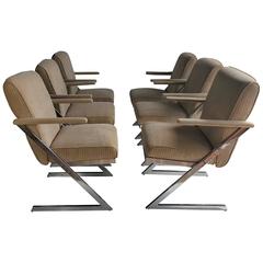Set of Six Dining Chairs by Milo Baughman for DIA 11
