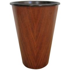 Midcentury Scandinavian Modern Wastebasket or Trash Can