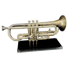 Mid-Century Trumpet by William Frank Chicago on Lucite Base