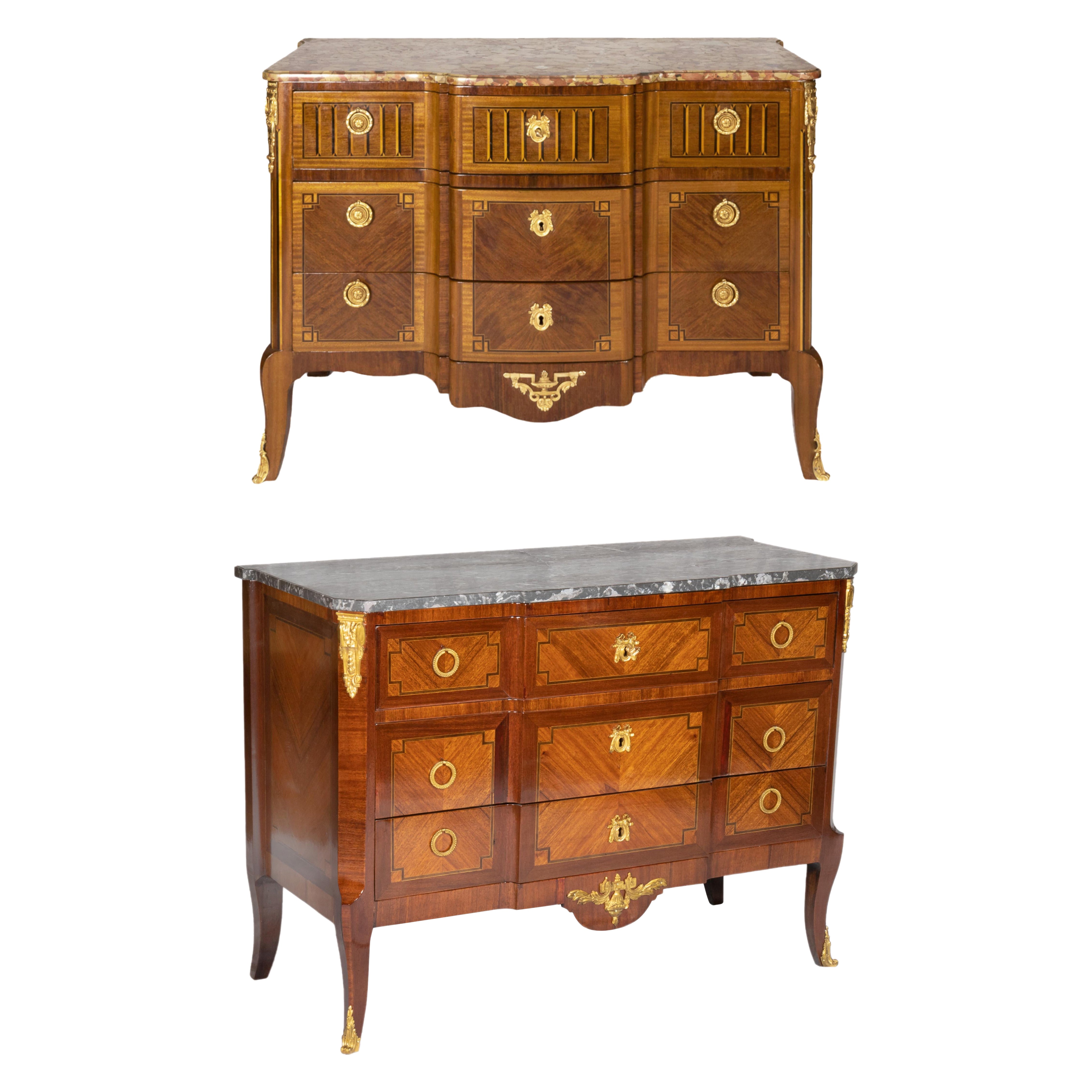Coppia di commode Luigi XVI, XIX secolo in vendita