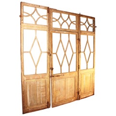 Large Directoire Period Glazed Boiserie Panels with Door