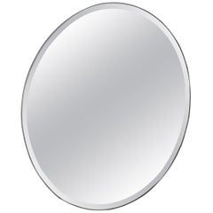 Art decò massive round wall mirror, Italy, 1940