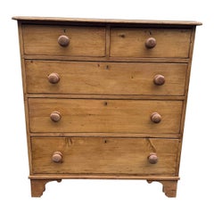19th Century English Pine Chest of Drawers