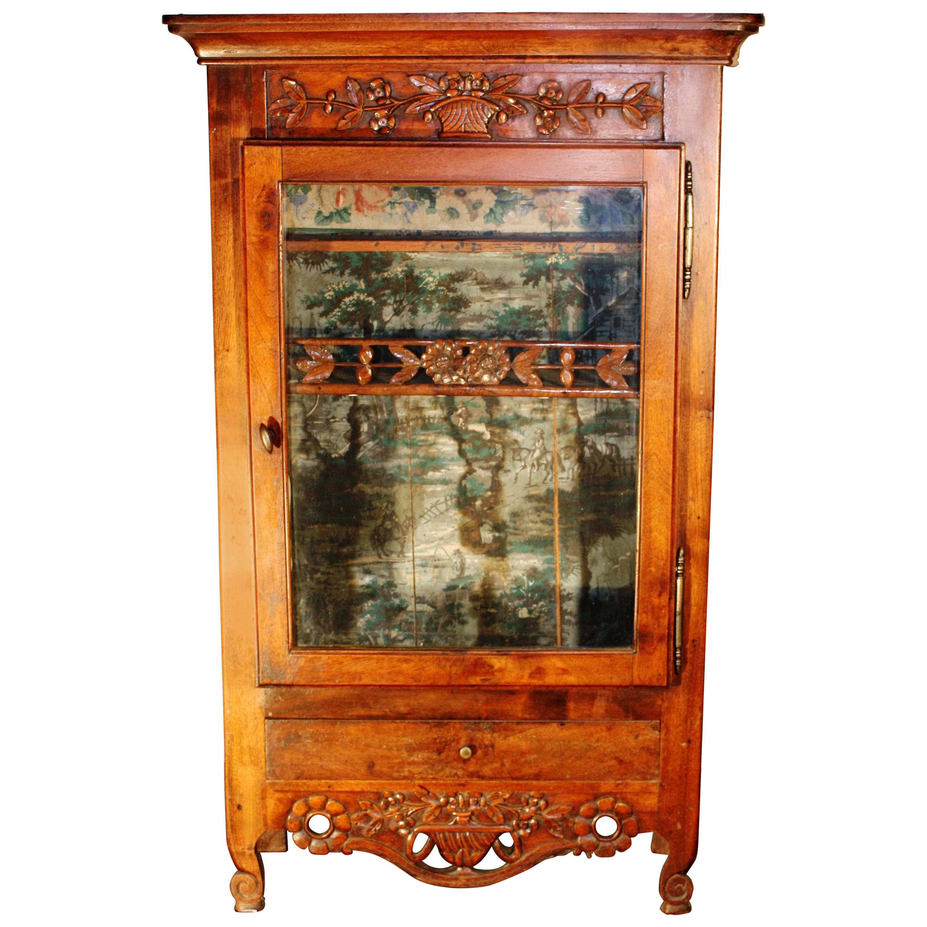 18th Century French Louis XV Wall Cabinet