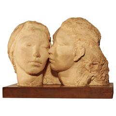 Sculpture of Two Women by Dorothea Schwarcz Greenbaum