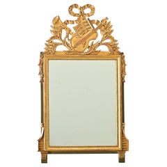 French 19th Century Louis XVI Gilt & Painted Trumeau