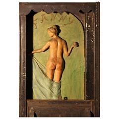 19th Century French Petanque Novelty Box, "Fanny"