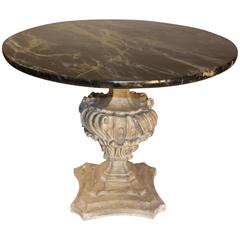 Italian Faux Marble Center Table, 19th Century 2