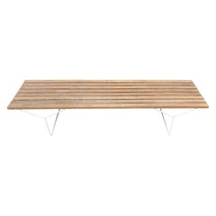 Bertoia for Knoll Teak 72” Bench