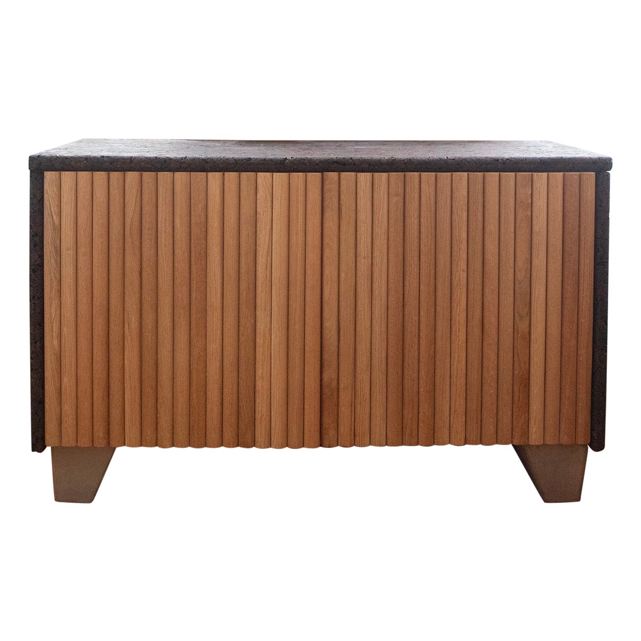 Crédence contemporaine en Oak Oak blanc et liège
