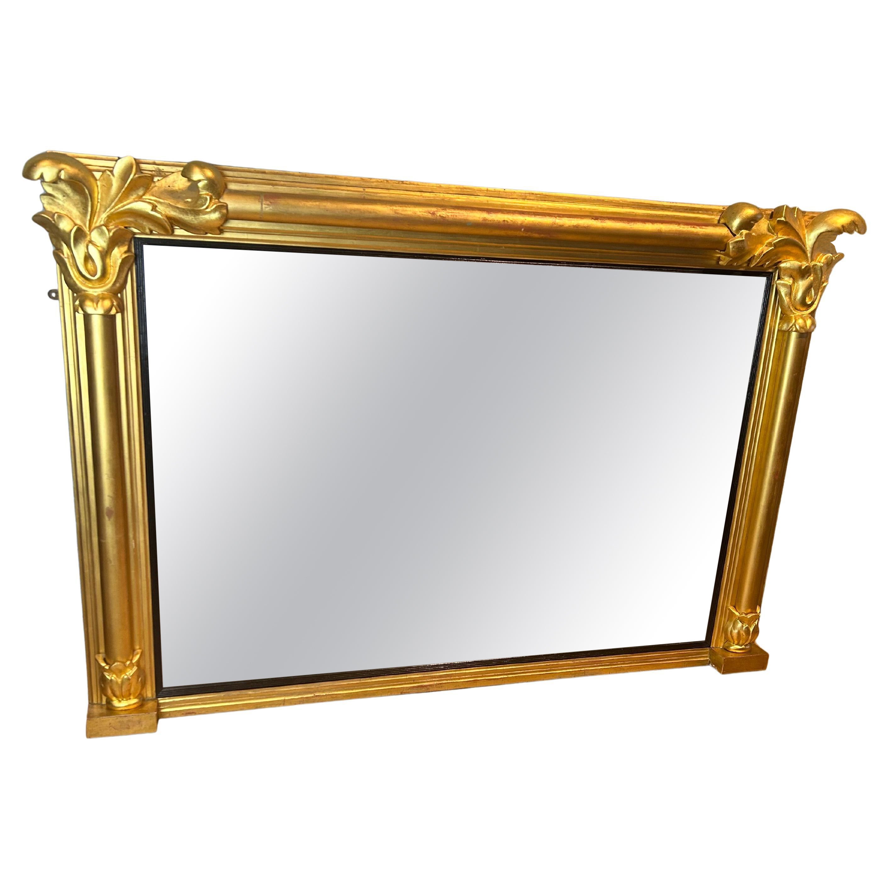 Large William IV Gilt Overmantel Mirror