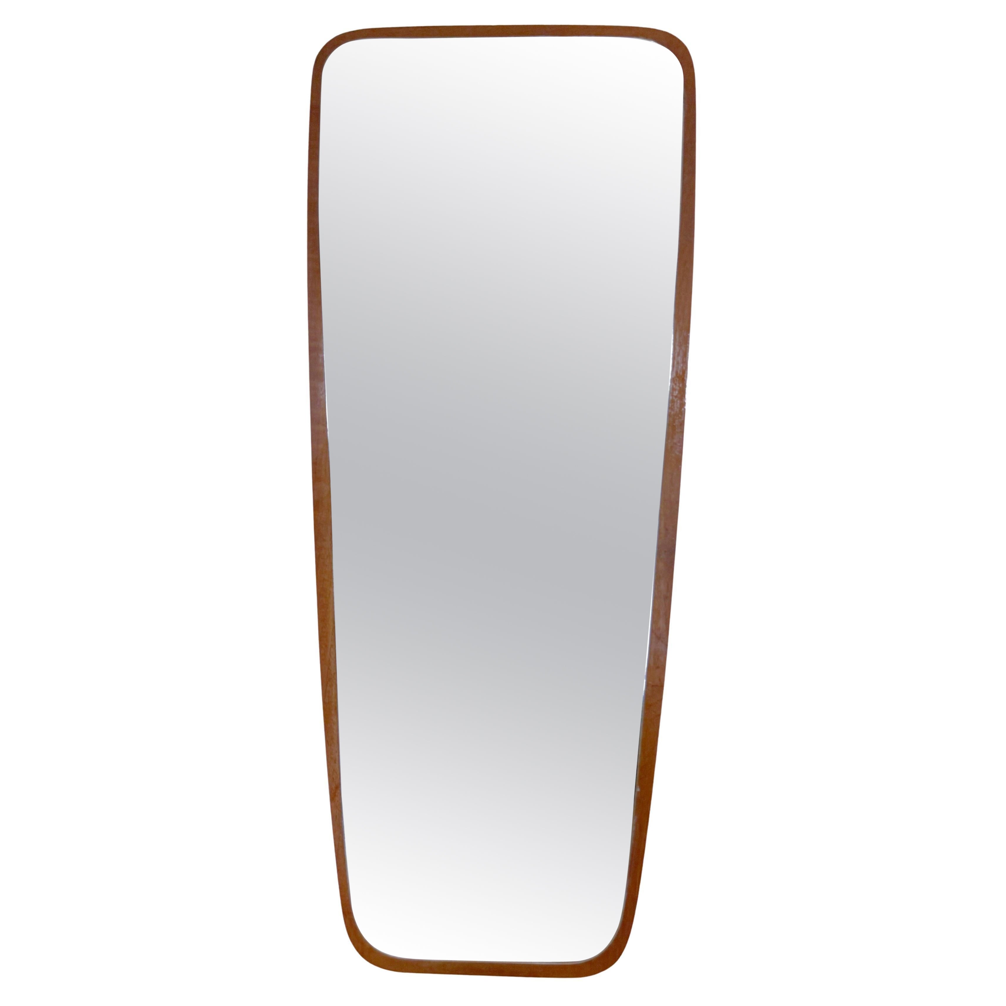 1970s Danish Teak Hallway Mirror