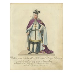 Knight of the Order of Our Lady of Mount Carmel & Saint Lazarus, Jerusalem 1791