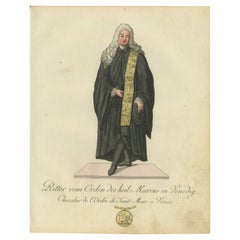 Elegancia veneciana: El Caballero de San Marcos en el grabado a mano del siglo XVIII