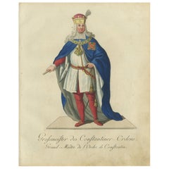 Regal Splendor of the Grand Master of the Constantinian Order - Engraving 1791