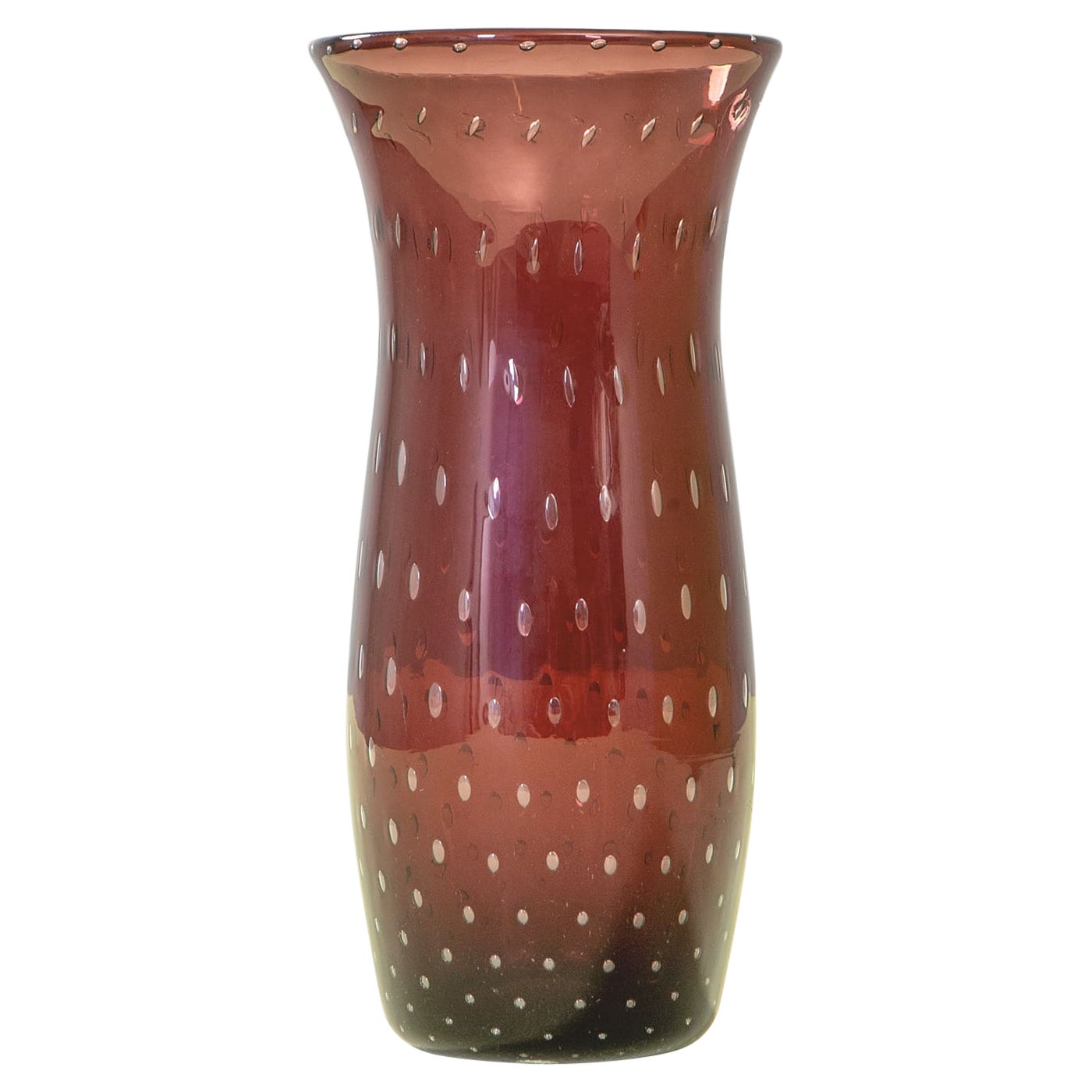 20th Century, Venini Murano Glass Vase