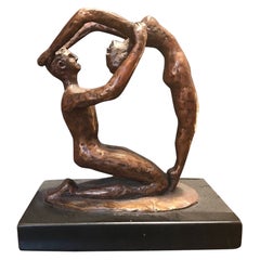 Mid-Century Modern Nude Bronze Sculpture